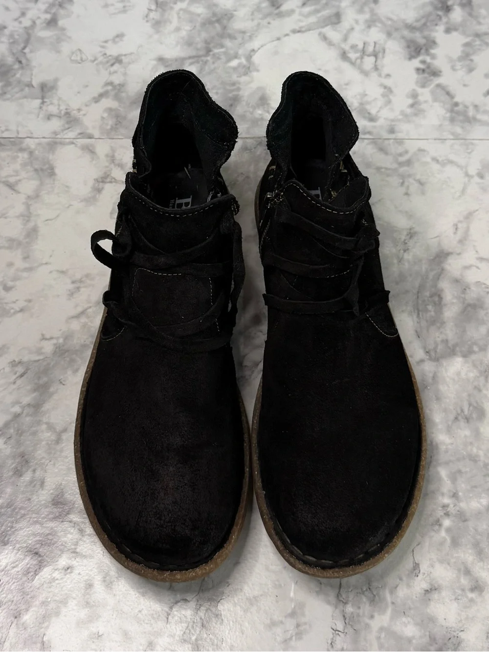Born Black Women's Suede Leather Ankle Boots size 8 1/2